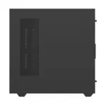 Thermaltake AX500 korpusas, matomas iš šono su įdėtu stiklu