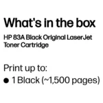 HP 83A Black Original LaserJet toner cartridge