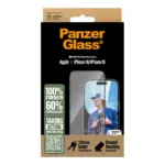 Apsauginis stiklas PanzerGlass Screen Protector iPhone 16, 15, Ultra-Wide Fit (2861), vaizdas 3