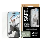 Apsauginis stiklas PanzerGlass SAFE. by Screen Protector iPhone 16, 15, Ultra-Wide Fit (SAFE95875), vaizdas 2