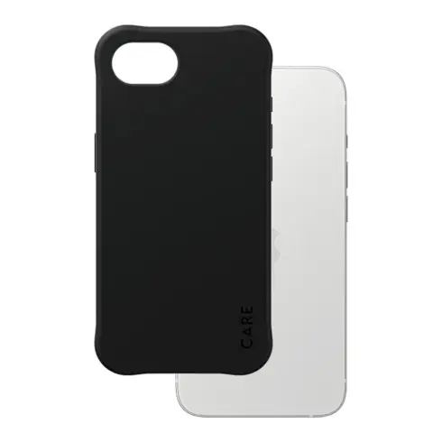 Telefono dėklas PanzerGlass CARE by Samba Case Black w. Qi Compatible iPhone 17e (CRRFBQIG29845)
