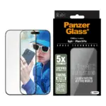 Apsauginis stiklas PanzerGlass Ceramic Screen Protector iPhone 16 Pro, Ultra-Wide Fit w. EasyAligner (2854), vaizdas 2