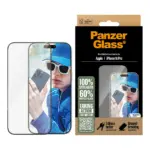 Apsauginis stiklas PanzerGlass Screen Protector iPhone 16 Pro, Ultra-Wide Fit (2862), vaizdas 2