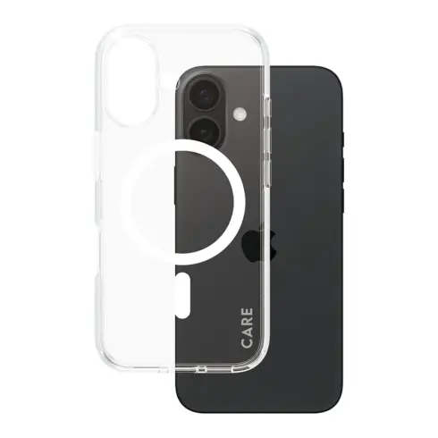 Telefono dėklas PanzerGlass CARE by Urban Combat Case Transparent w. White MagSafe iPhone 16 (1337)