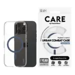 Telefono dėklas PanzerGlass CARE by Urban Combat Case Transparent w. Blue MagSafe iPhone 16 Pro (1366), vaizdas 2