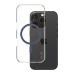 Telefono dėklas PanzerGlass CARE by Urban Combat Case Transparent w. Blue MagSafe iPhone 16 Pro (1366)