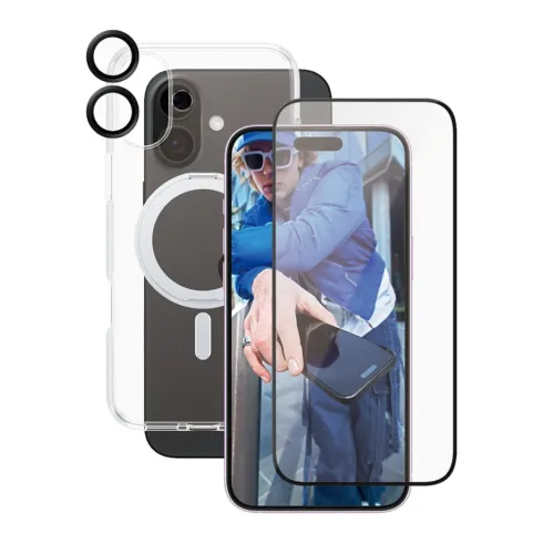 Telefono dėklas PanzerGlass CARE by 3-in-1 Ceramic Bundle iPhone 16 Plus (B1327+2855+1281)