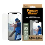 Apsauginis stiklas PanzerGlass Screen Protector iPhone 17e, 16e, 14, 13, 13 Pro (PGRCLFIG29845), vaizdas 2