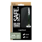 Apsauginis stiklas PanzerGlass SAFE. by 2-Way Privacy Screen Protector iPhone 16, 15, Ultra-Wide Fit (SAFEP95875), vaizdas 3