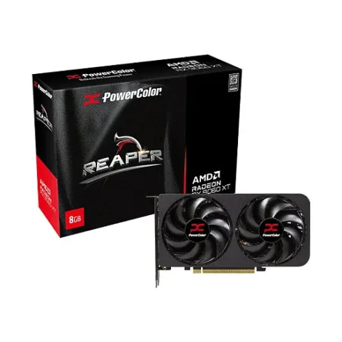 PowerColor Reaper Radeon RX 9060 XT su 8GB GDDR6 atmintimi