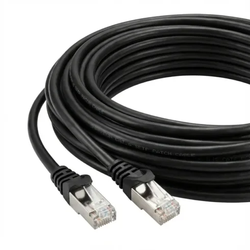 Tinklo kabelis Sharkoon Patchkabel RJ45 Cat.6 SFTP (schwarz. 20 Meter)