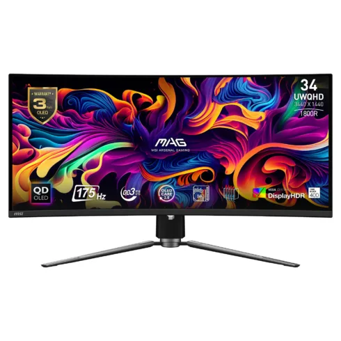 MSI MAG 341CQPDE QD-OLED computer monitor