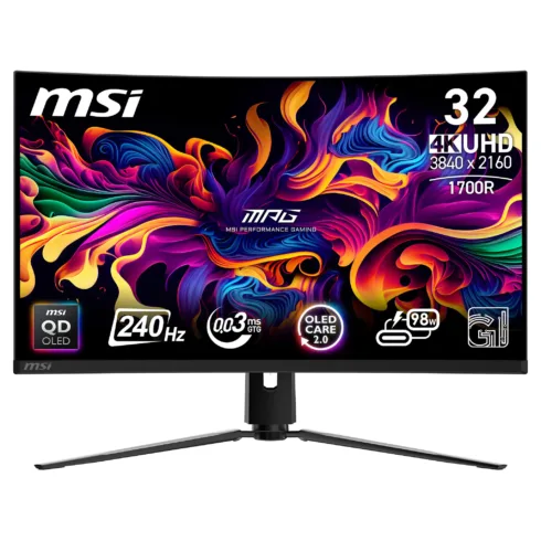MSI MPG 321CURXDE QD-OLED computer monitor