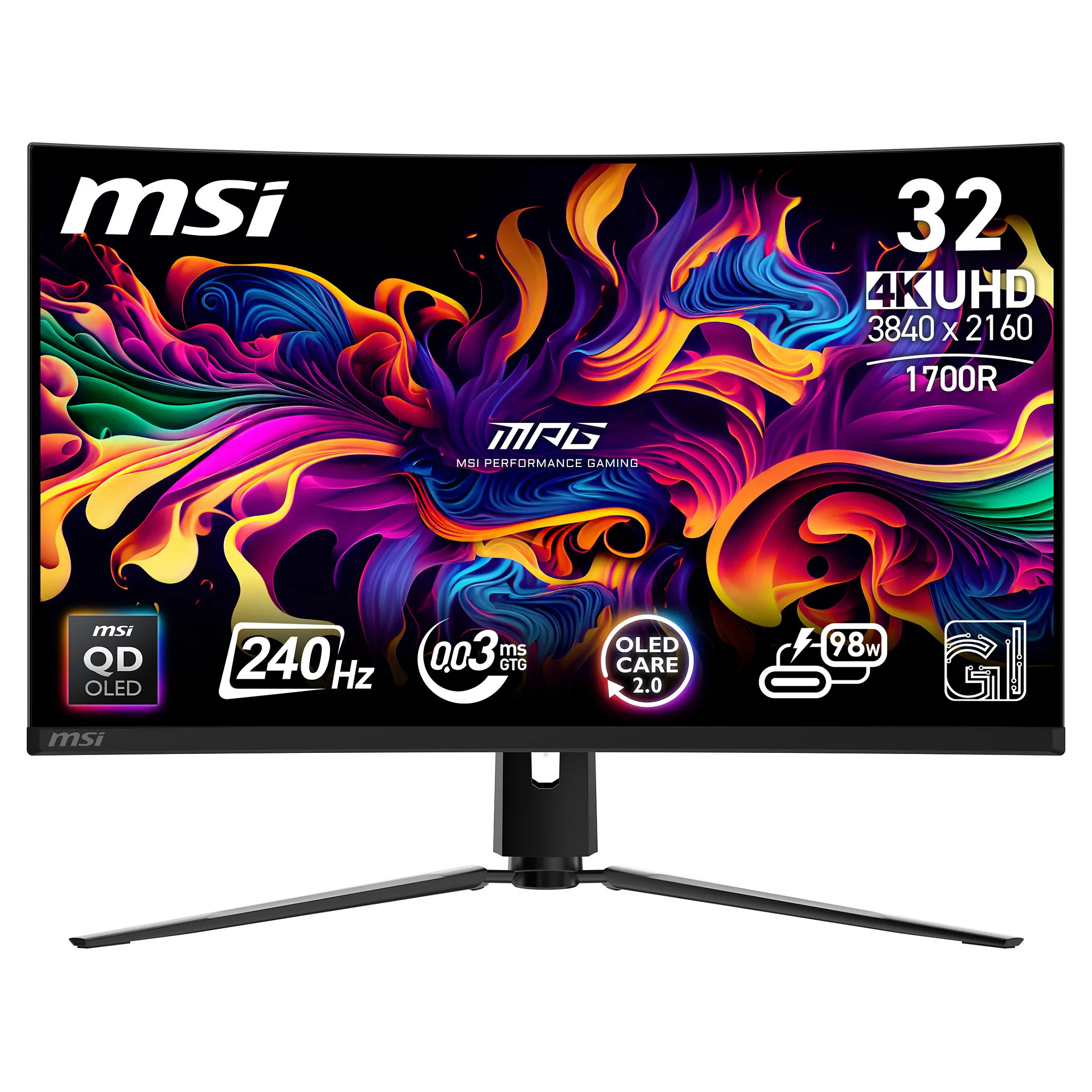 MSI MPG 321CURXDE QD-OLED computer monitor MSI MPG 321CURXDE QD-OLED computer monitor
