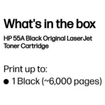 HP 55A Black Original LaserJet toner cartridge