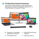 Monitorius HP Series 7 Pro 37.5 inch WQHD+ Thunderbolt 4 Monitor - 738pu (8K167AA#ABB), vaizdas 11