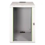 Rack cabinet Digitus DN-19 20U-6/6, šoninis vaizdas su atidarytomis durimis