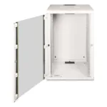 Digitus DN-19 20U-6/6 rack cabinet, šoninis vaizdas su atidarytomis durimis