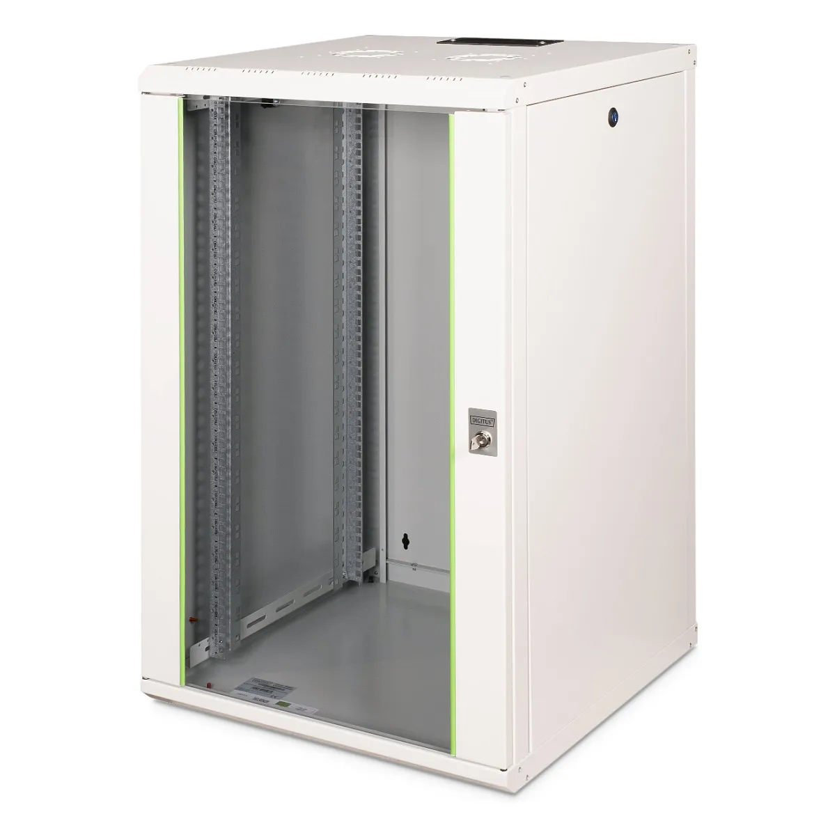 DIGITUS Wandgehäuse Unique 20HE 998x600x600mm grau (Speditionsversand) Digitus DN-19 20U-6/6 rack cabinet, 600x600 mm, 20U capacity
