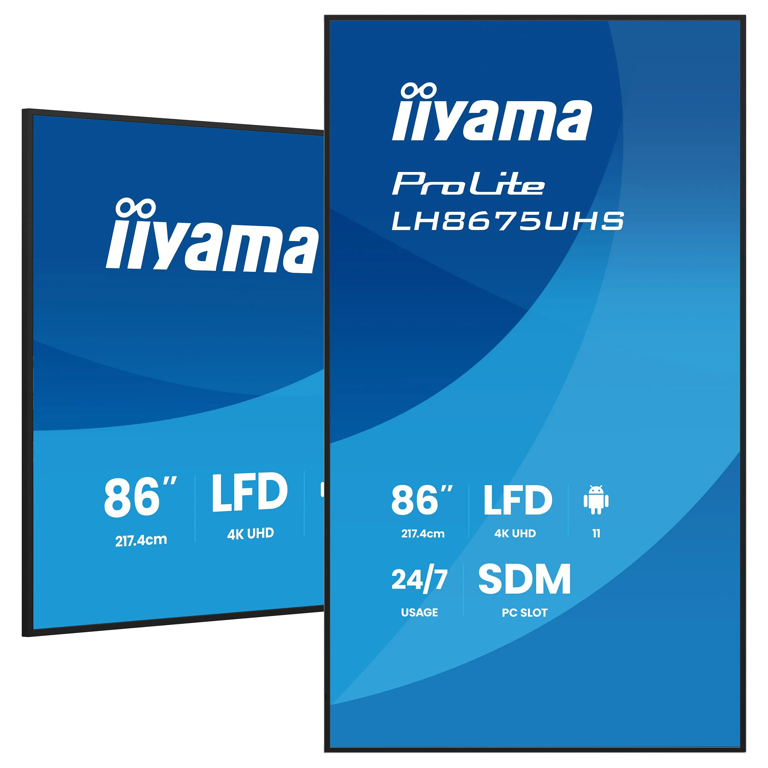 iiyama LH8675UHS-B2AG Signage Display iiyama LH8675UHS-B2AG Signage Display