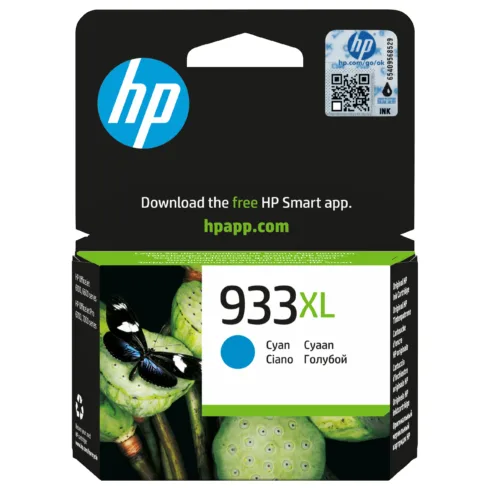 Rašalo kasetė HP 933XL High Yield (CN054AE#BGX), žydros spalvos