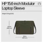 Nešiojamo kompiuterio dėklas HP 15.6 Modular Laptop Sleeve (9J498AA), vaizdas 2