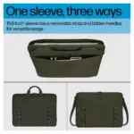 Nešiojamo kompiuterio dėklas HP 15.6 Modular Laptop Sleeve (9J498AA), vaizdas 6