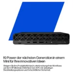 HP EliteDesk 8 Mini G1a, šoninis vaizdas su prievadų išdėstymu