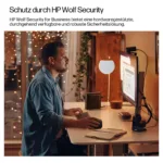 HP EliteDesk 8 Mini G1a su atidarytu dangčiu, rodo vidinę struktūrą