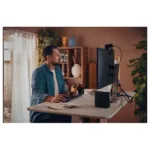 HP EliteDesk 8 Mini G1a su atidarytu dangčiu, rodo vidinius komponentus