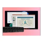 HP EliteDesk 8 Mini G1a, šoninis vaizdas su prievadų išdėstymu