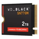 SSD WD_BLACK SN770M M.2 2 TB su matavimo greičiu 5150 MB/s