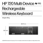 HP 720 Multi-Device Wireless Keyboard Deutsch