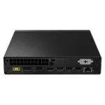 Lenovo ThinkCentre neo 50q Gen 4, vaizdas iš šono su atidarytu korpusu