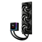 Enermax ELC-LTXTR360 aušintuvo sistema, matomas ventiliatorius ir vamzdžiai