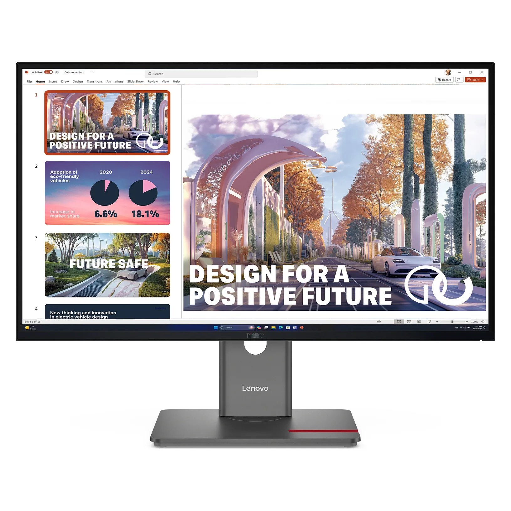 Lenovo ThinkVision P27QD-40 computer monitor Lenovo ThinkVision P27QD-40 computer monitor