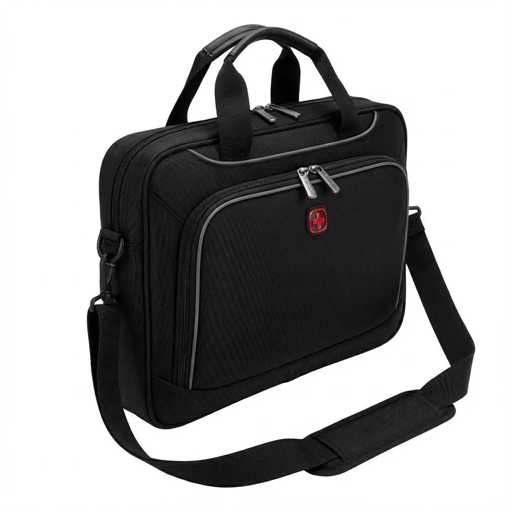 WENGER Icons Business Prospectus 35,56cm 14Zoll Laptop Briefcase Black Nešiojamo kompiuterio dėklas WENGER Icons Business Prospectus 35,56cm 14Zoll Laptop Briefcase (653721), juodos spalvos