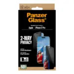 Apsauginis stiklas PanzerGlass 2-Way Privacy Screen Protector iPhone 17 Pro (PG25586), vaizdas 3