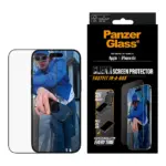 Apsauginis stiklas PanzerGlass Screen Protector iPhone Air, Ultra-Wide Fit w. Fastfit in-a-box (PG63006), vaizdas 2