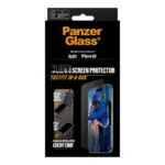 Apsauginis stiklas PanzerGlass Screen Protector iPhone Air, Ultra-Wide Fit w. Fastfit in-a-box (PG63006), vaizdas 3