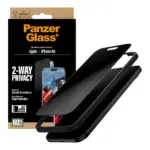 Apsauginis stiklas PanzerGlass 2-Way Privacy Screen Protector iPhone Air, Ultra-Wide Fit w. EasyAligner (PG74944), vaizdas 6
