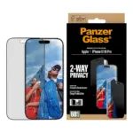 Apsauginis stiklas PanzerGlass 2-Way Privacy Screen Protector iPhone 17, iPhone 16 Pro (PG93414), vaizdas 2