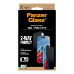 Apsauginis stiklas PanzerGlass 2-Way Privacy Screen Protector iPhone 17, iPhone 16 Pro (PG93414), vaizdas 3
