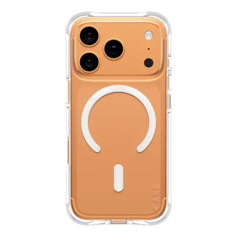 Telefono dėklas PanzerGlass CARE by Samba Case Transparent w. White MagSafe iPhone 17 Pro (CR37687)