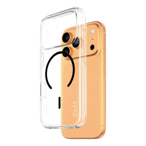 Telefono dėklas PanzerGlass CARE by Urban Explorer Case Transparent w. Black MagSafe iPhone 18 Pro (CR52608)