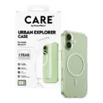 PanzerGlass CARE™ by ® Urban Explorer Case Transparent w. White MagSafe iPhone 17 mobile phone case