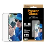 Apsauginis stiklas PanzerGlass Screen Protector iPhone 18 Pro, 17 Pro, Ultra-Wide Fit w. EasyAligner (PG99748), vaizdas 2