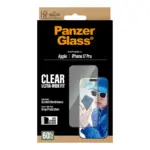 Apsauginis stiklas PanzerGlass Screen Protector iPhone 18 Pro, 17 Pro, Ultra-Wide Fit w. EasyAligner (PG99748), vaizdas 3