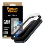 Apsauginis stiklas PanzerGlass Screen Protector iPhone 18 Pro, 17 Pro, Ultra-Wide Fit w. EasyAligner (PG99748), vaizdas 4