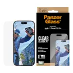 Apsauginis stiklas PanzerGlass Screen Protector iPhone 17, iPhone 16 Pro, Classic Fit w. EasyAligner (PG97490), vaizdas 2